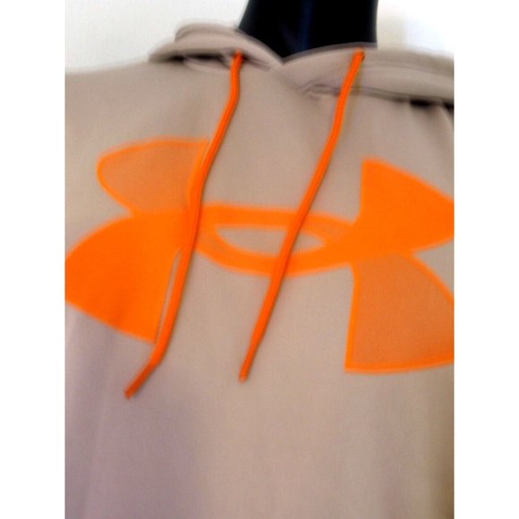 Underarmour Unisex Gray/Orange Sweatshirt Hoodie Large - Picture 7 of 12